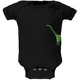 thumbnail image 1 of Brachiosaurus Dinosaur Distressed Black Soft Baby One Piece - 12 month, 1 of 2