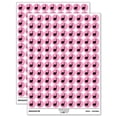 thumbnail image 1 of Brachiosaurus Dinosaur Solid 200+ Round Stickers - Light Pink - Matte Finish - 0.50" Size, 1 of 3