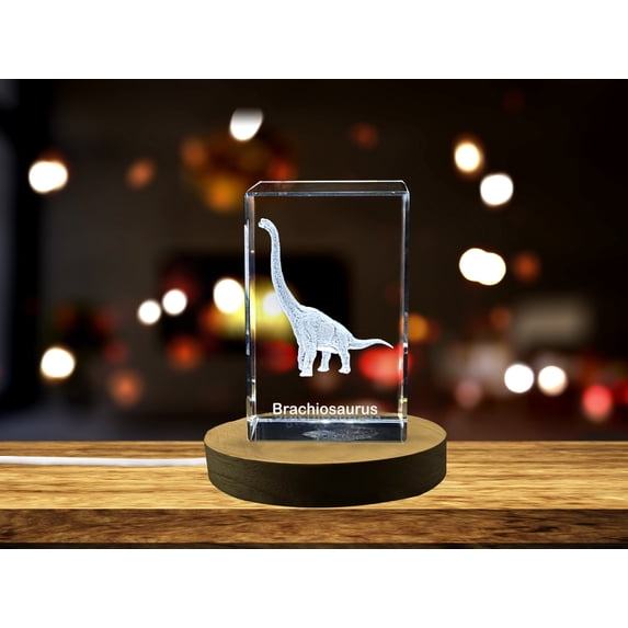 Brachiosaurus | Dinosaurs 3D Engraved Crystal