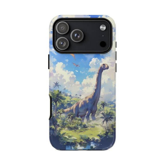 Brachiosaurus Jurassic Jungle Case with iPhone 17 to 11 Pro Max