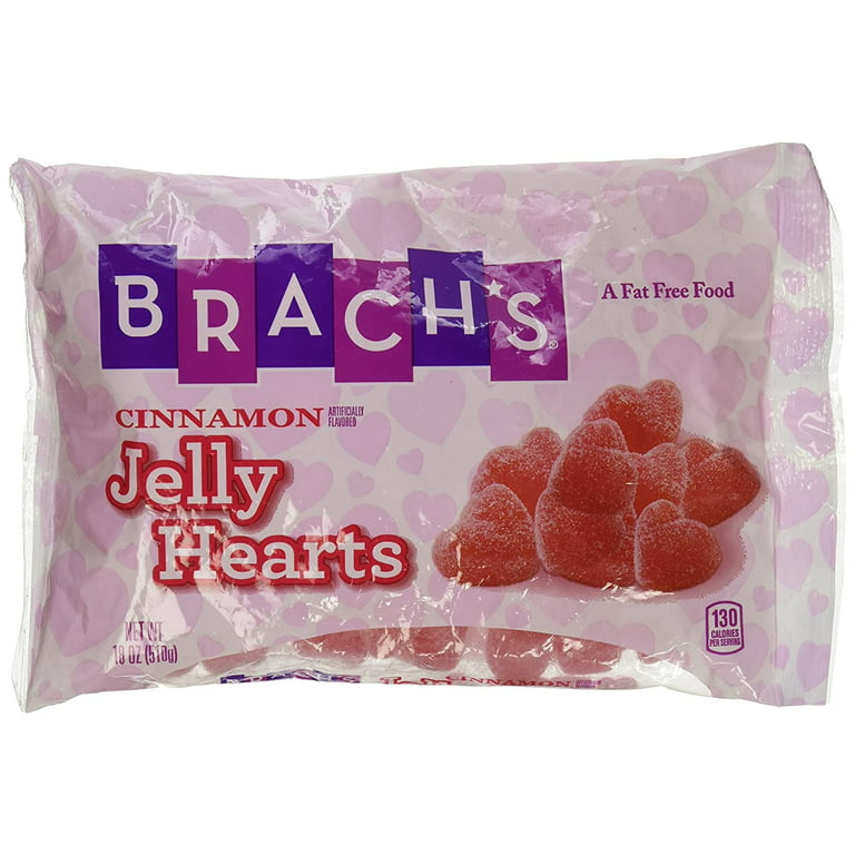 Brachs Cinnamon Jelly Hearts, 12oz Bag 