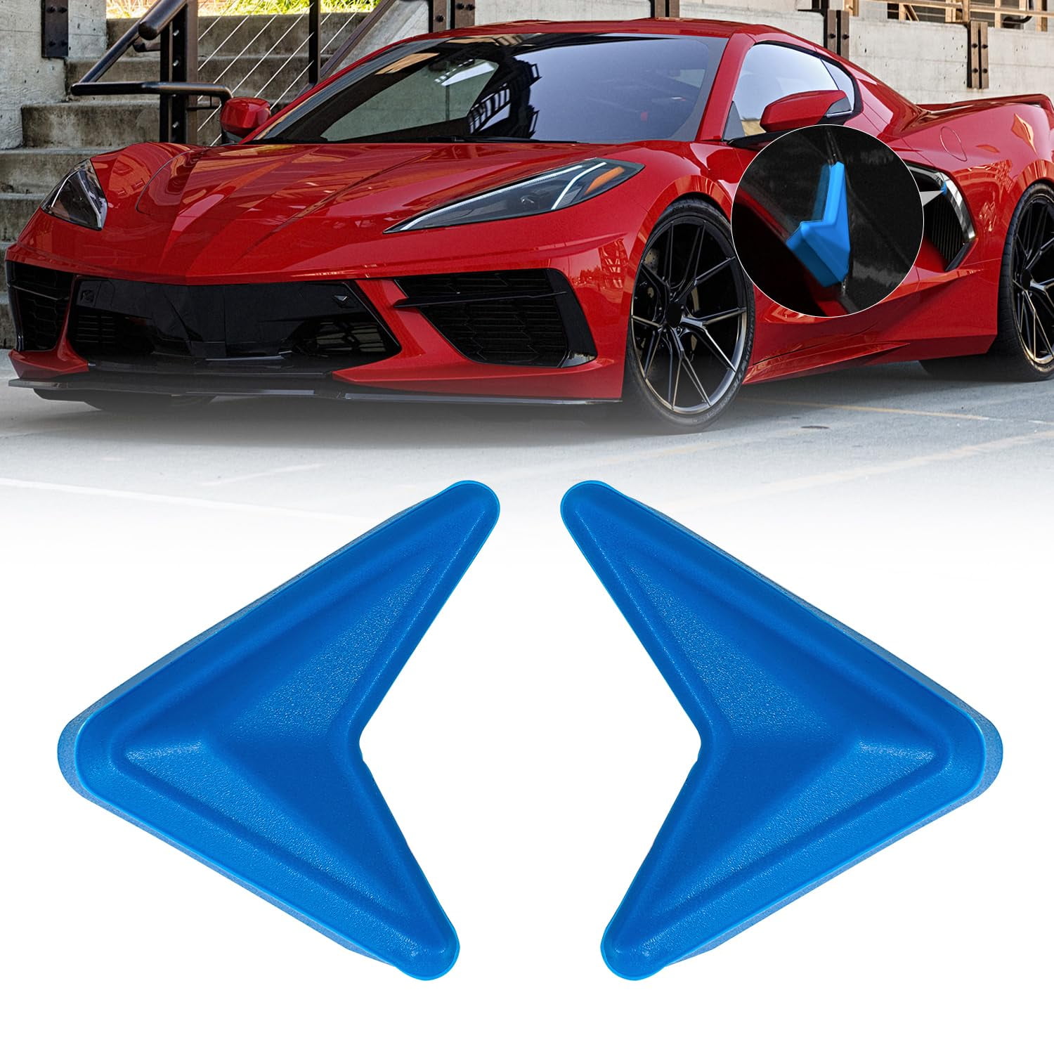 Corner Guards Edge Protectors 2Pcs Black Auto Car Carbon Fiber