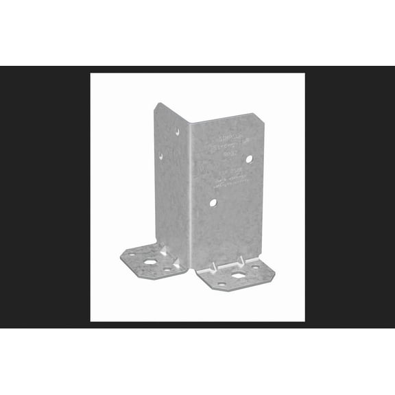 Simpson Strong-Tie Steel Post/Column Bracket H Post Bracket - Steel - 5" Silver — Standard Mounting Hardware, Drop-In Replacement