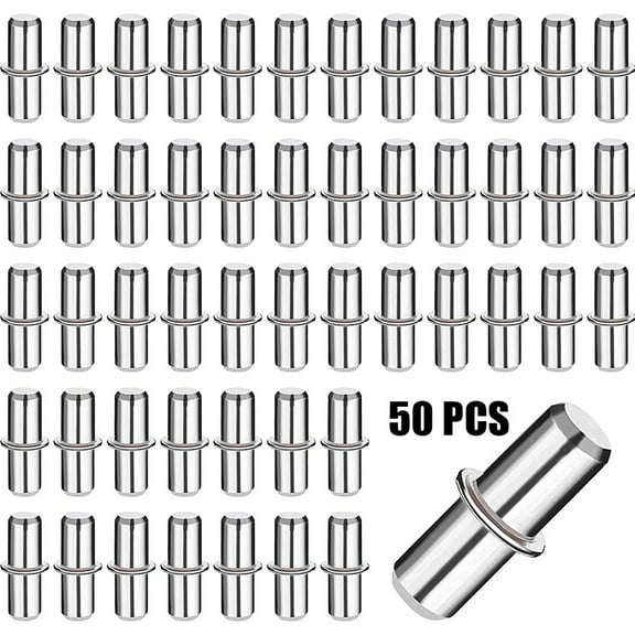 Bracket Shelf Support Pegs Sturdy Plated Pins 50Pcs Flexible Iron For Cabinet Furniture Closet 100% Brand New High Quality