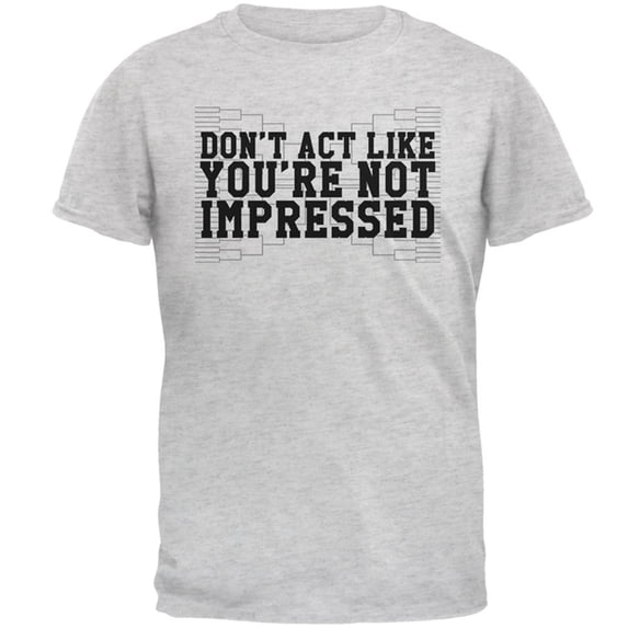 Bracketology Impressive Bracket Mens T Shirt Light Heather Grey 2XL