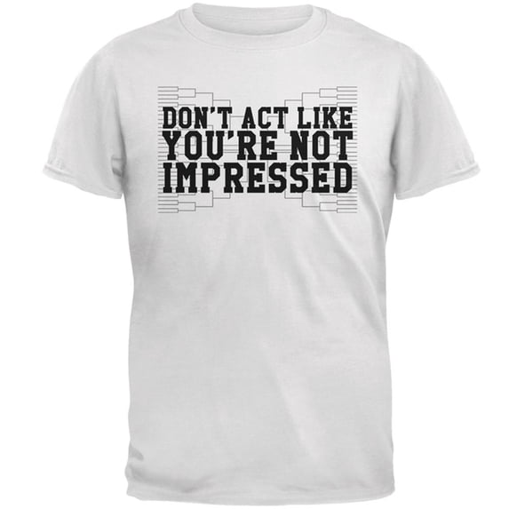 Bracketology Impressive Bracket Mens T Shirt White MD