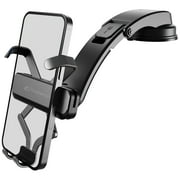 Bracketron AutoGrip Low-Profile Dash Mount Phone Holder for Car, One-Hand Operation, TemperBond Suction Dashboard Phone Mount, Universal Fit Phones up to 3.75  Wide