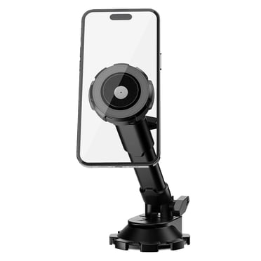Bracketron HD Pro MagAlign X Extend Magnetic Car Phone Mount, Adjustable Extendable Arm, Strong Magnetic Hold, Suction Cup Dashboard and Windshield Car Mount for Phones