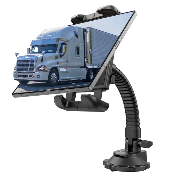 Bracketron HD Tablet Flex Mount with TemperBond Suction and 12" Flexible Gooseneck Arm for iPad, Samsung Galaxy Tab, GPS & Large Devices