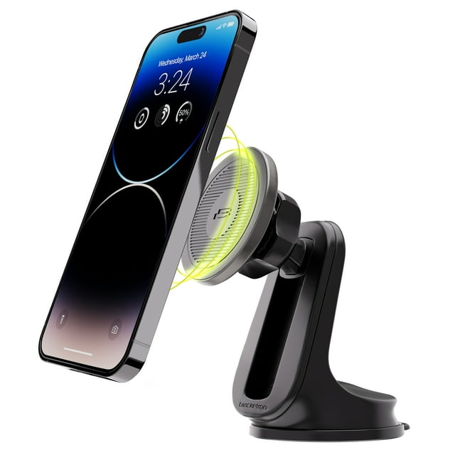 Bracketron MagAlign Cell Phone Car Mount Compatible with MagSafe Phone