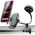 thumbnail image 1 of Bracketron OneClick Car Phone Mount for Dashboard, Windshield & Vent with 7" Gooseneck & 360° Rotation, 1 of 13