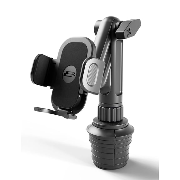 Bracketron Cup Holder Phone Mount, Expandable Car Mobile Holder with Twist Base & One-Hand Release, Adjustable Grip for Smartphones up to 4.2" Secure Driving Setup Karna