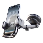 Bracketron TripGrip PRO Car Phone Mount Black, Dashboard & Windshield Holder, Strong Suction, Telescopic Arm, 360  Rotation for iPhone and Android