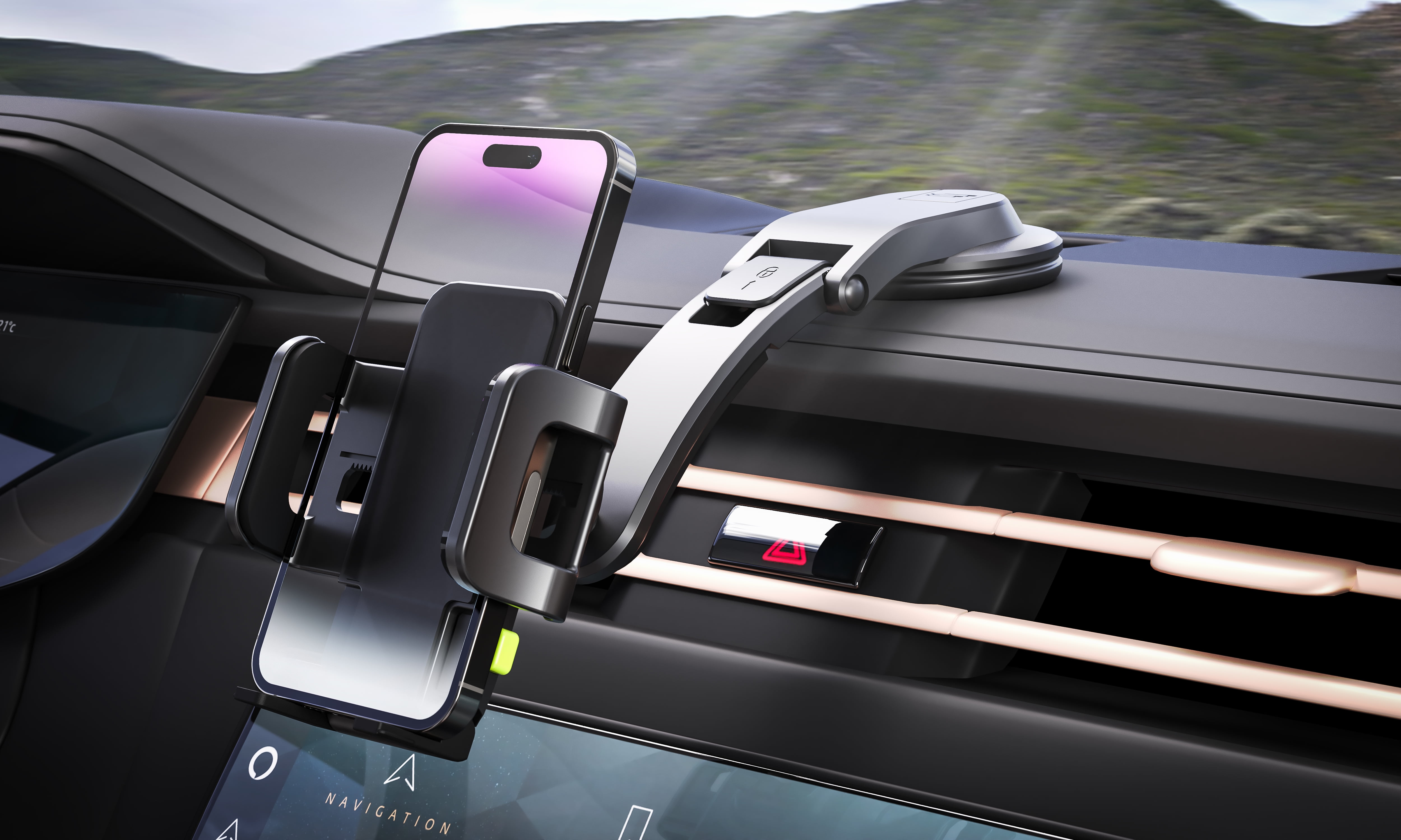 Bracketron TripGrip Wave Cell Phone Car Mount for Dashboard Cradle Grip