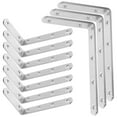 thumbnail image 1 of Brackets L Shelf Wood Braces Corner Angle Shelves Decorative Supports Hanger, 1 of 8