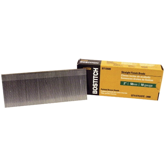 BOSTITCH Brad Nails 18 Ga - 2 In - Pack of 2000