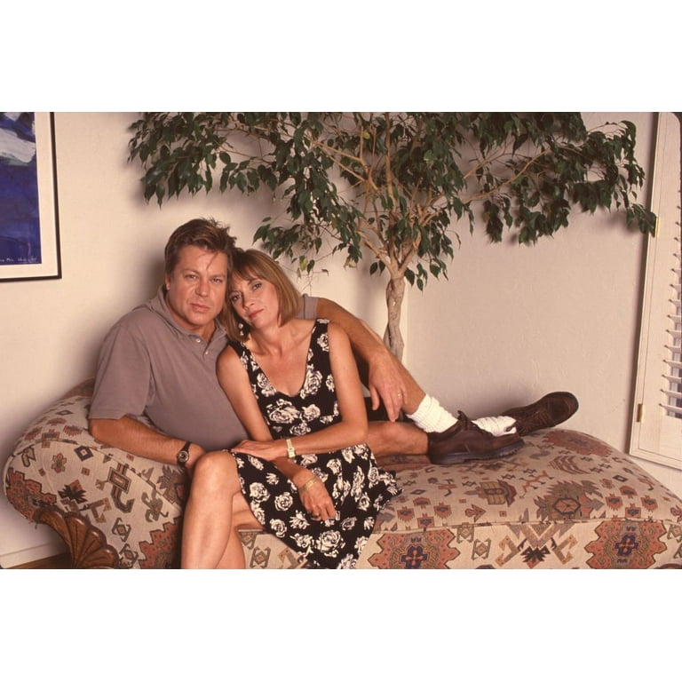 Brad Maule With Wife Laverne At Home On Chaise Lounge Photo Print