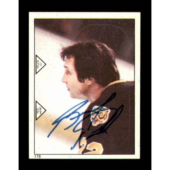 Brad Park Autographed 1983-84 O-Pee-Chee Stickers Card #178 Boston Bruins SKU #251533