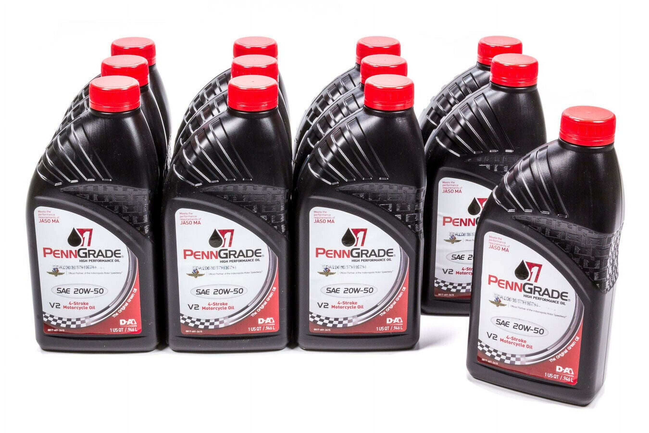 Brad Penn Oil Motorcycle 20W50 Motor Oil 1 qt Case Of 12 P/N 009-7157