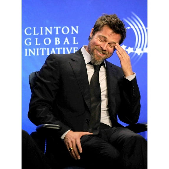 Brad Pitt At A Public Appearance For Clinton Global Initiative - Thu Sheraton New York Hotel And Towers New York Ny