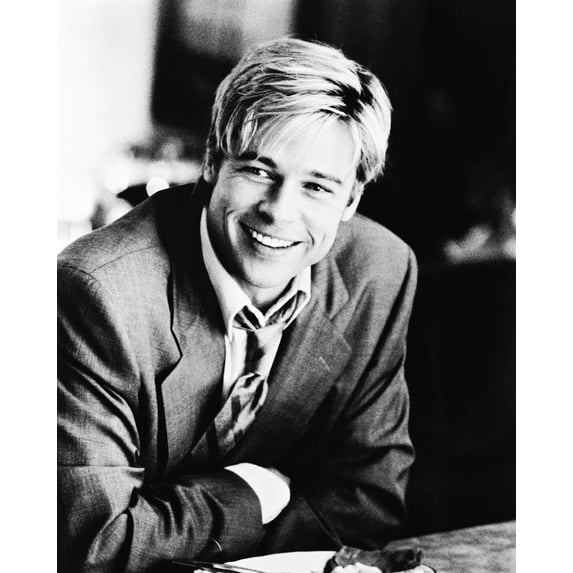 Brad Pitt Smiling Broadly Handsome 24x36 Classic Hollywood Poster