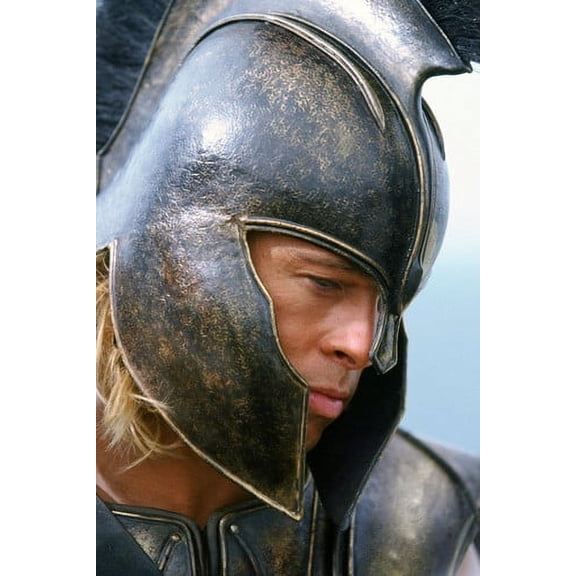 Brad Pitt Troy In Profile Wearing Helmet Close Up 24X36 Poster