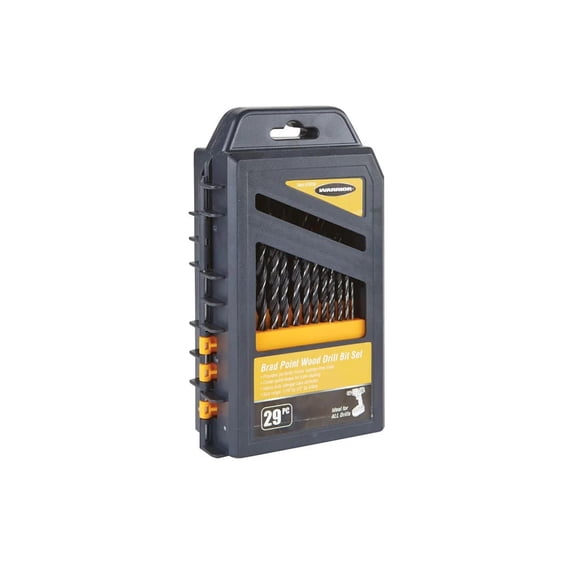 29-Piece, Brad Point Wood Drill Bit Set for wood