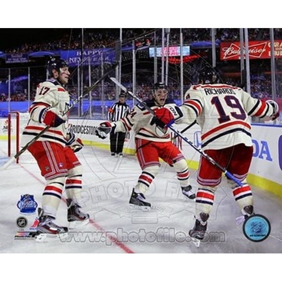 Brad Richards, Brandon Dubinsky, & Ryan Callahan 2012 NHL Winter Classic Action Sports Photo - Item # VARPFSAAOJ236