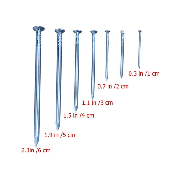 Brad & Round Picture Hanging Nails, 240 Piece Pack