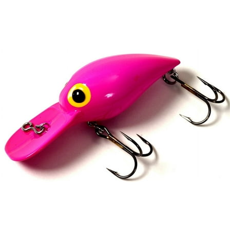 Brad's Killer Fishing, Wiggler, 3", Fluorescent Pink