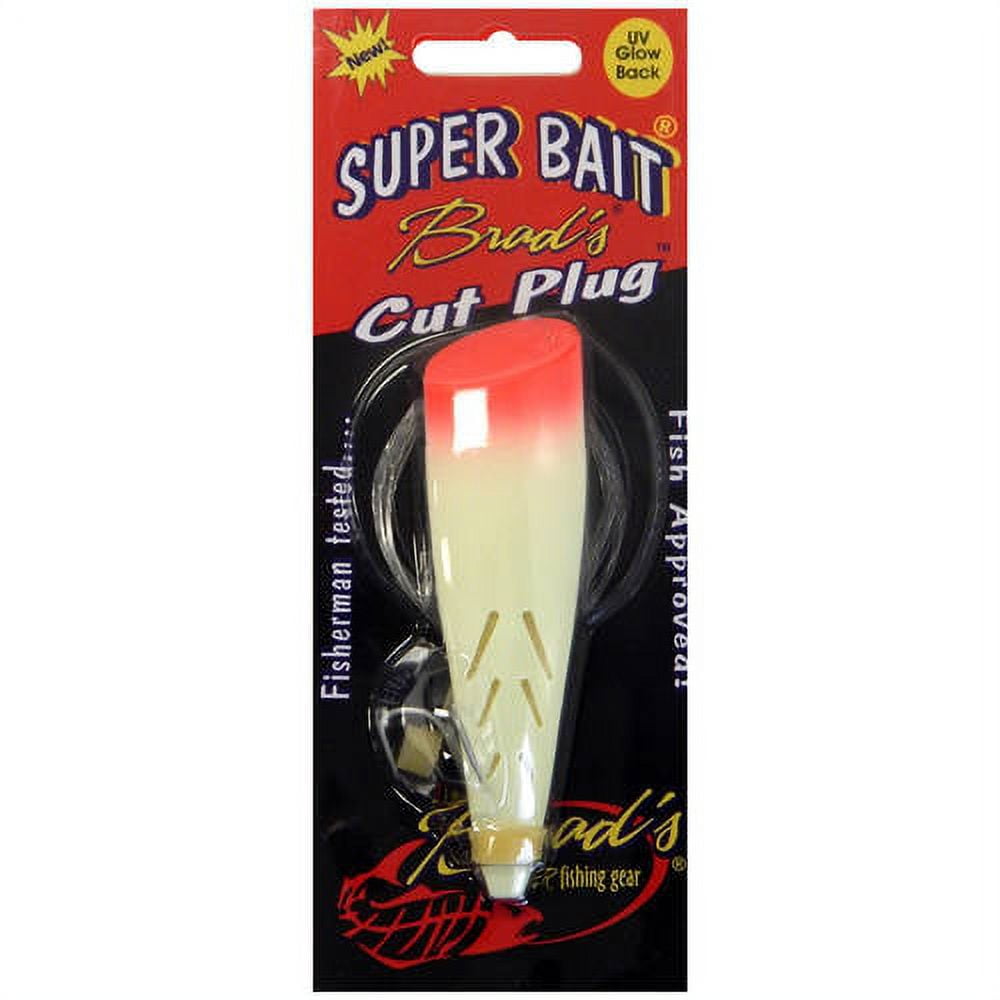 Brad\'s Killer Fishing Gear Rigged Super Cut Plug, Glow Green Dot