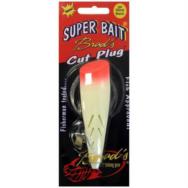 Brad\'s Killer Fishing Gear Rigged Super Cut Plug, Glow Green Dot