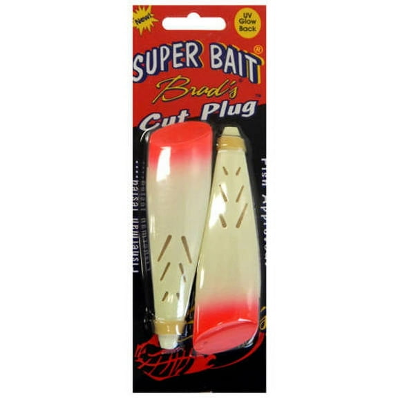 Brad's Killer Fishing Gear Super Cut Plug, Glow Bloody Nose, 2-Pack