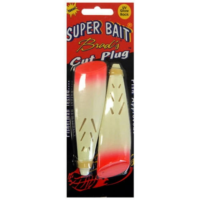 Brad's Killer Fishing Gear Super Cut Plug, Glow Bloody Nose, 2Pack