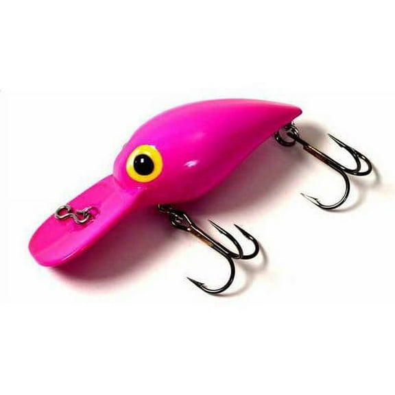 Brad's Mag Wigglers Crank Bait, Fluorescent Pink