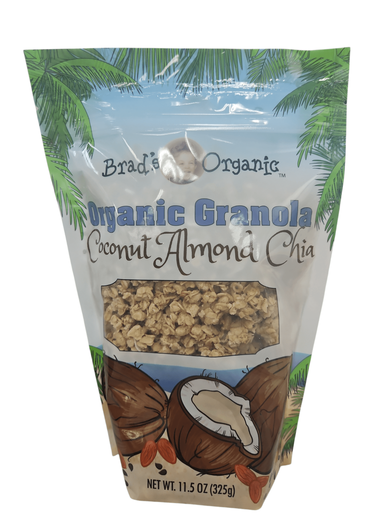 Brads Organic Granola Coco Almond Chia, Bag 11.5oz - Walmart.com