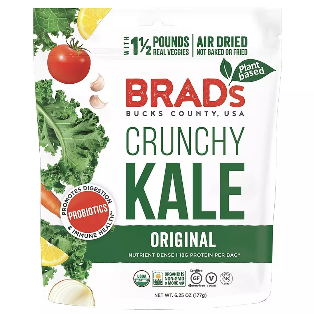 Brad’s Plant Based Brad's Plant Based Crunch Kale 6.25oz 22002019