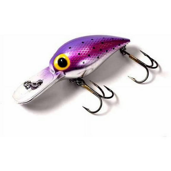 Brad's Wee Wigglers Crank Bait, Purple/Speck