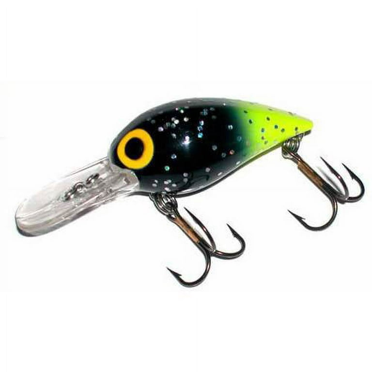 Brad's Wigglers Crank Bait, Black/Silver Flake/Chartreuse Tail