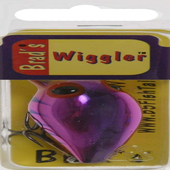 Brad's Wigglers Crank Bait, Pink/Purple Herringbone/Chartreuse Bill