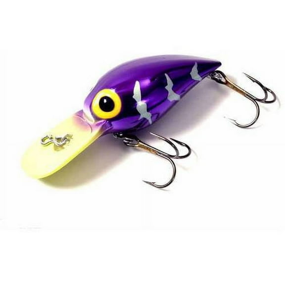 Brad's Wigglers Crank Bait, Purple/Chartreuse Bill