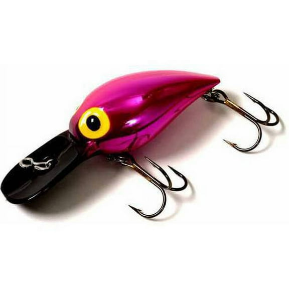 Brad's Wigglers Crank Bait, UV Metallic Pink/Black Bill