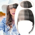 thumbnail image 1 of Bradem 100% Human Hair Clip-in Bangs - Lady's Year-Round Fringe Extensions, Brand New, 1 of 6
