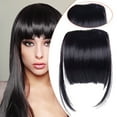 thumbnail image 1 of Bradem 100% Human Hair Clip-in Bangs - Lady's Year-Round Fringe Extensions, Brand New, 1 of 5