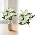 thumbnail image 1 of Bradem 12.2 Inch White Artificial Rose Simulation Decorative Flower, Ornament Rose, Silk Flower, Faux Rose, Home Decor Flower, Artificial Bloom, 1 of 7