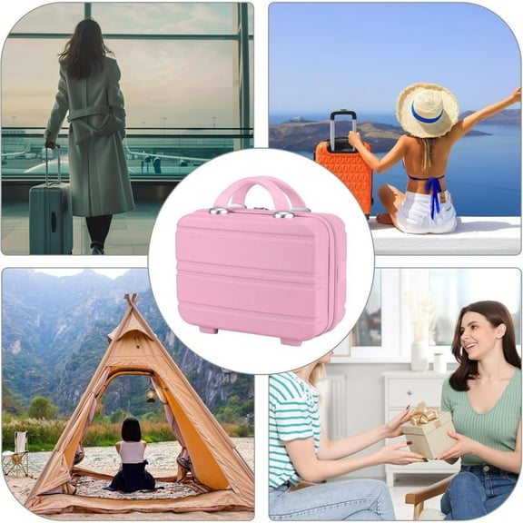 Bradem 14-inch Small Hand Luggage Makeup Case - Portable Cosmetic Storage for Travel