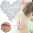 thumbnail image 1 of Bradem 500pcs Clear Elastic Hair Bands&nbsp;- Small Ponytail Elastics for Blond Kids & Girls, 1 of 7