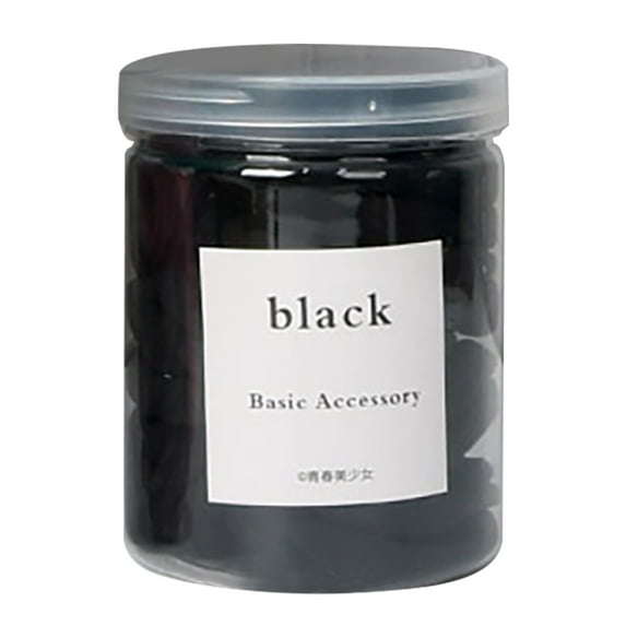 Bradem 50Pcs Candy Color Hair Ties Band – Thick Cotton Seamless Ponytail 50Pcs Candy Color High Elastic Hair Rope Hair Tie Black Holders – Hair Elastics Hair Bands for Thick Heavy and Curly Hair