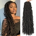 thumbnail image 1 of Bradem African Dirty Braid Crochet Hair&nbsp;- 24 Inch Long Soft, Suitable for Black Women, 1 of 4