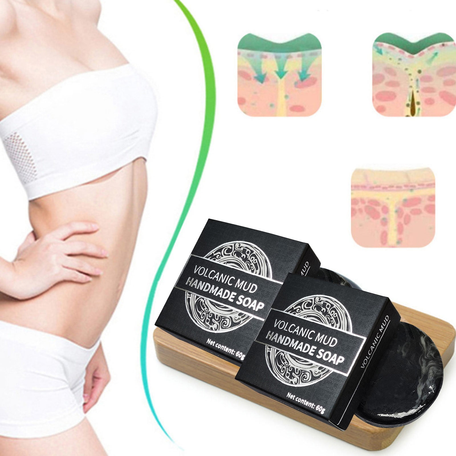 Bradem Body Care Promotion Sale! Face Soap Natural Volcanic Mud Soap